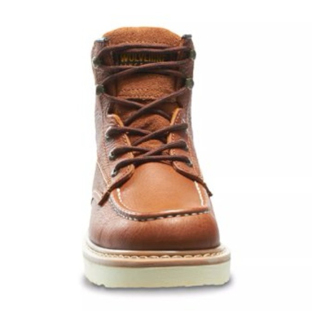 WOLVERINE WORK WEDGE 6” WORK BOOTS IN BROWN 12 M - Picture 3 of 10